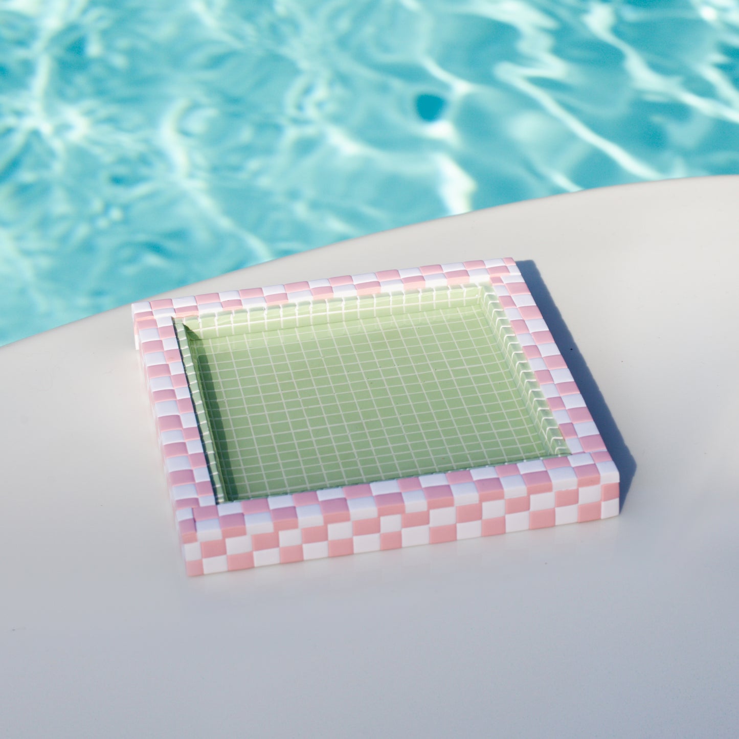 Pink and Green / Swimming Pool Coaster