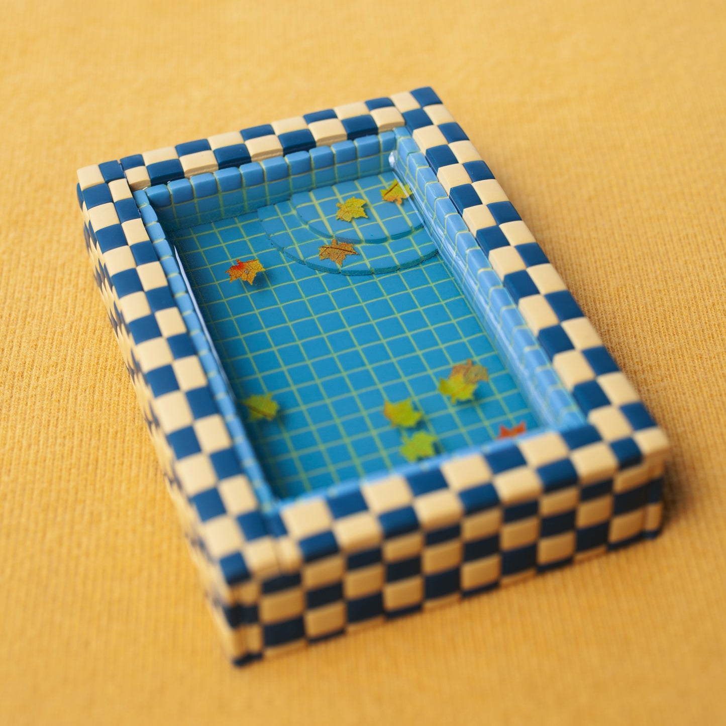 Navy and Mustard / Fall Swimming Pool Trinket Dish
