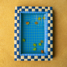 Load image into Gallery viewer, Navy and Mustard / Fall Swimming Pool Trinket Dish
