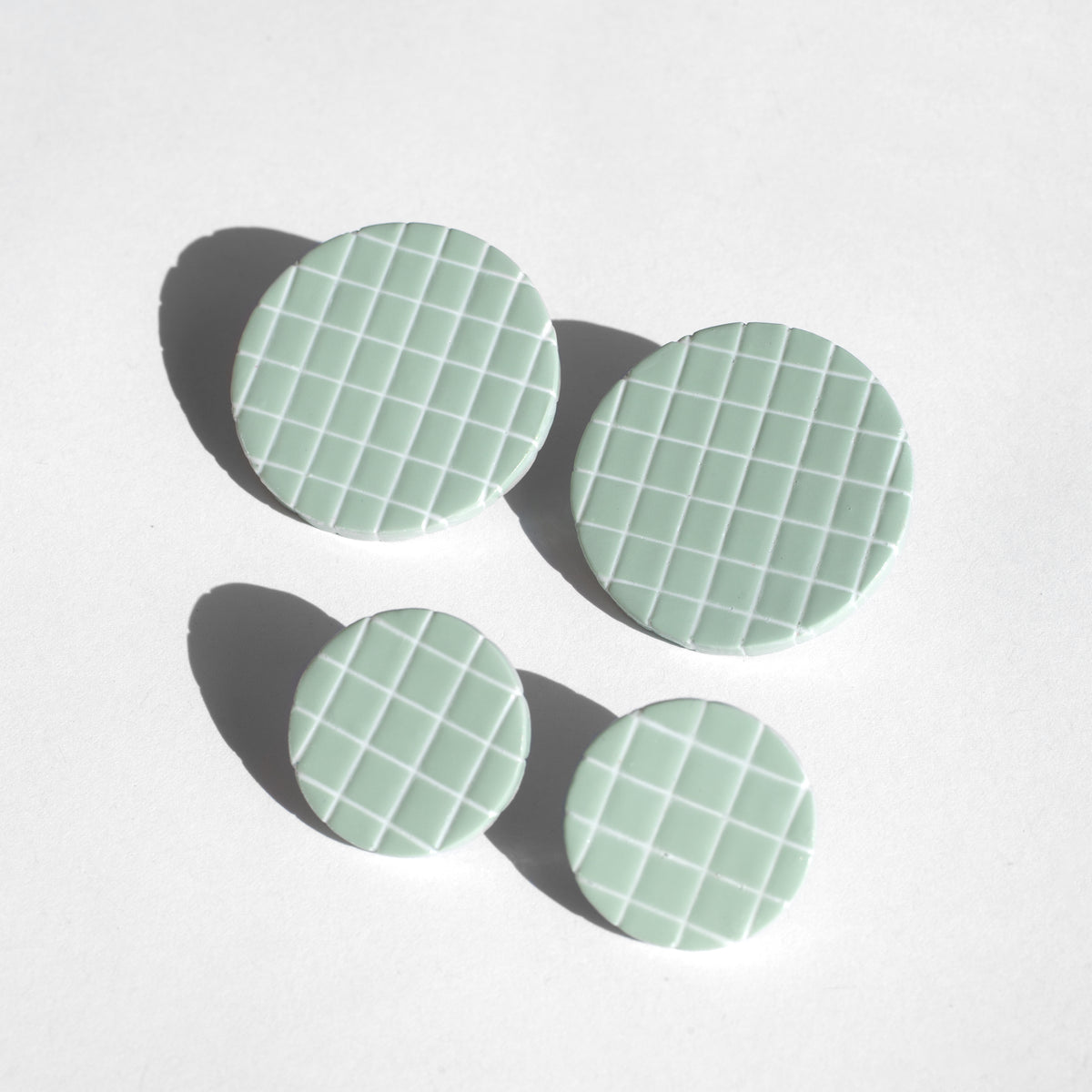 Green Pool Tile Studs / Earrings