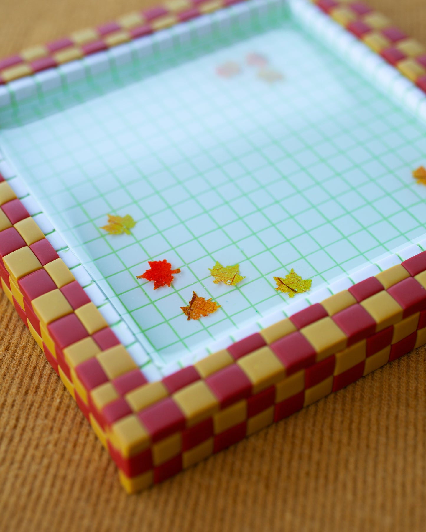 Mustard and Scarlet / Fall Swimming Pool Coaster