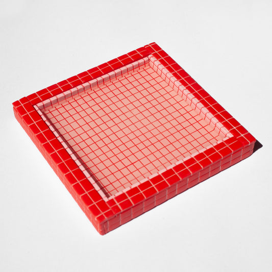 Red and Pink / Swimming Pool Coaster