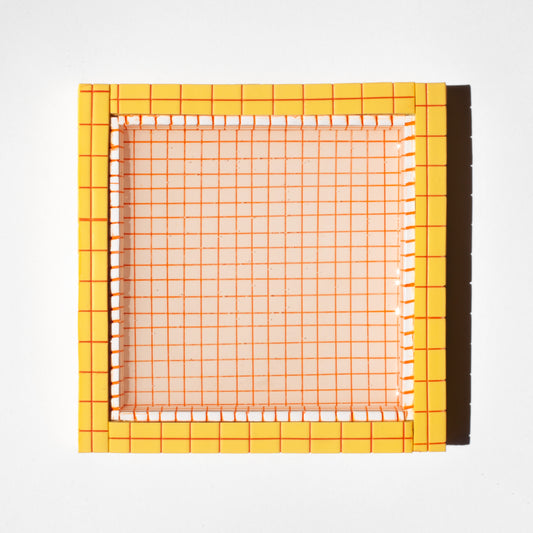 Yellow and Orange / Swimming Pool Coaster