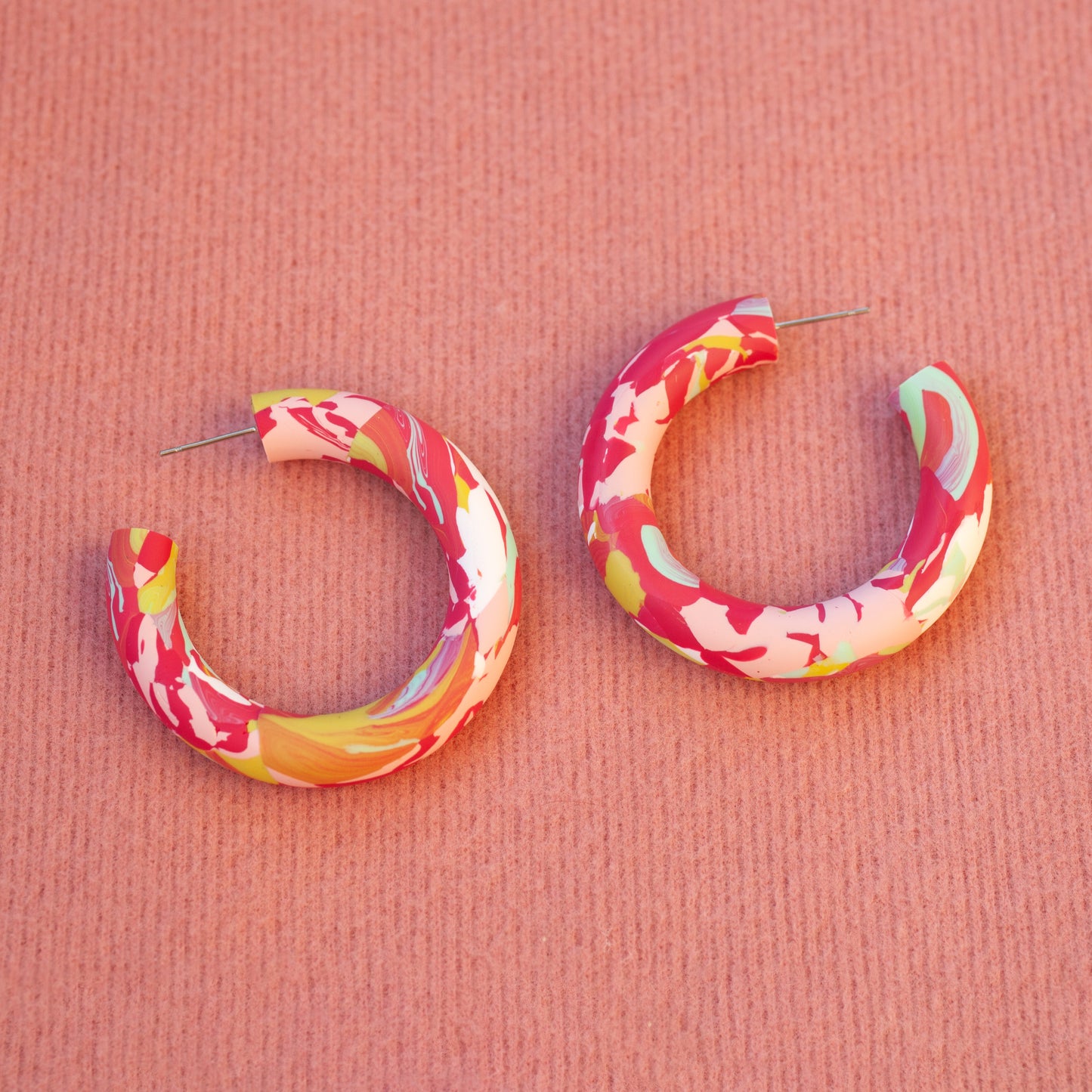 Scrap Hoops / Bright Gradient Pool Scraps