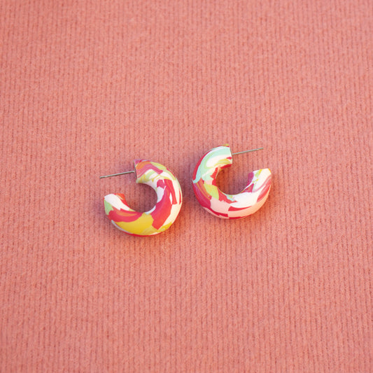 Scrap Hoops / Bright Gradient Pool Scraps