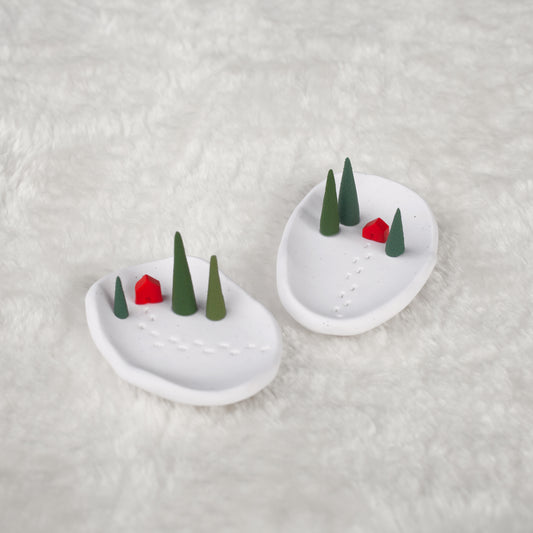 No. 9 (Set of 2) / Winter Trinket Dish