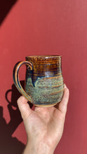Load and play video in Gallery viewer, Brown, Green, Blue Mug / Ceramics
