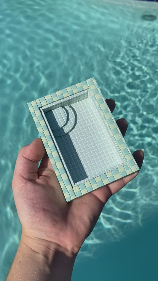 Blue and Green / Swimming Pool Trinket Dish