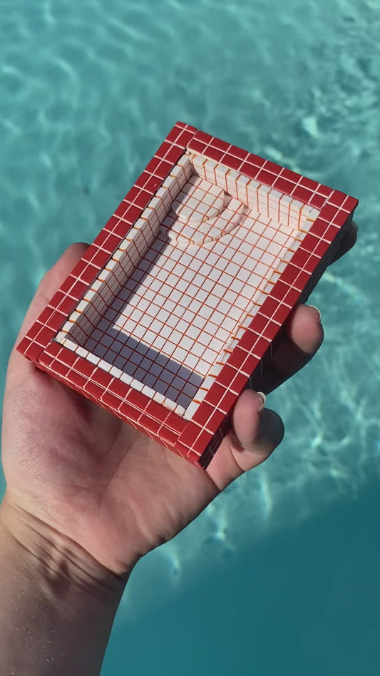 Scarlet and Orange / Swimming Pool Trinket Dish