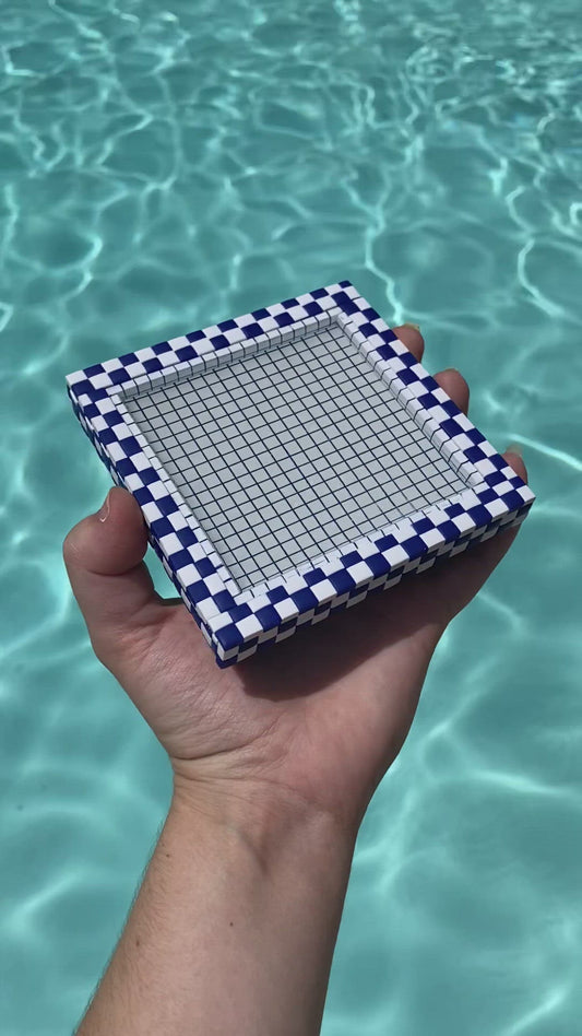 Blue and White / Swimming Pool Coaster